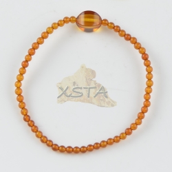 Amber bracelet Small bracelet cognac